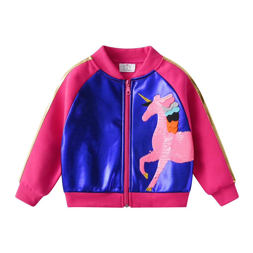 Girls Unicorn Sequined Jacket