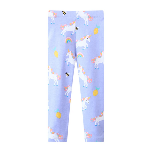 Girls Unicorn Print Leggings