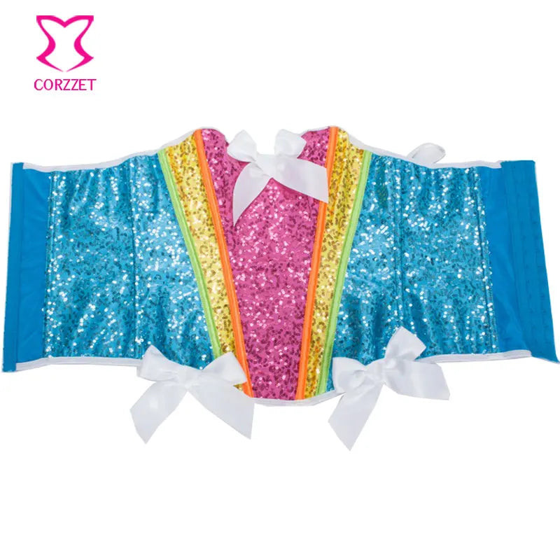 Rainbow Unicorn Corset Top