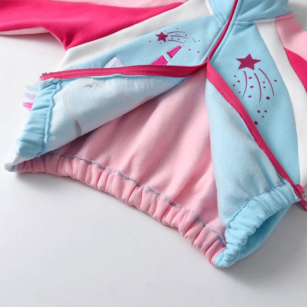 Girls Fleece Unicorn Jacket