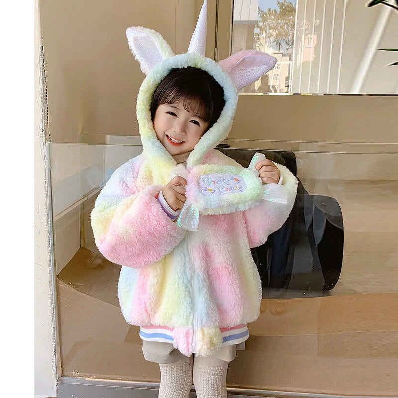 Fluffy Pastel Unicorn Jacket