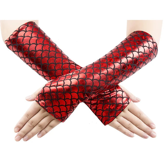 Women Mermaid Cosplay Gloves