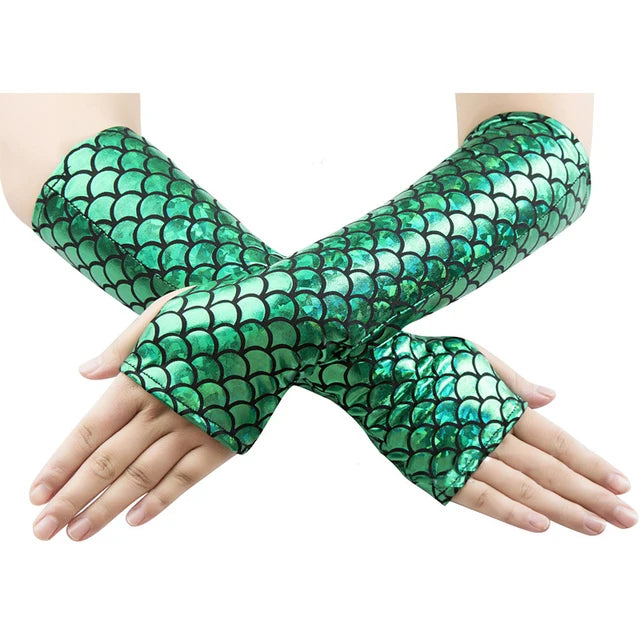 Women Mermaid Cosplay Gloves