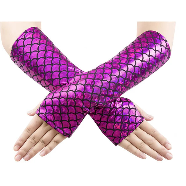 Women Mermaid Cosplay Gloves