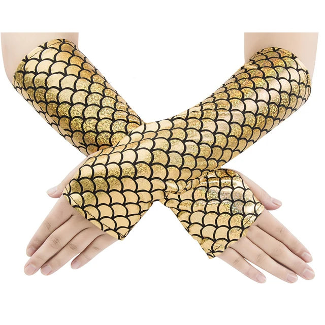 Women Mermaid Cosplay Gloves