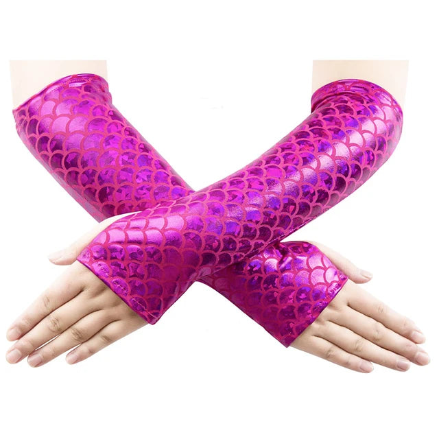 Women Mermaid Cosplay Gloves