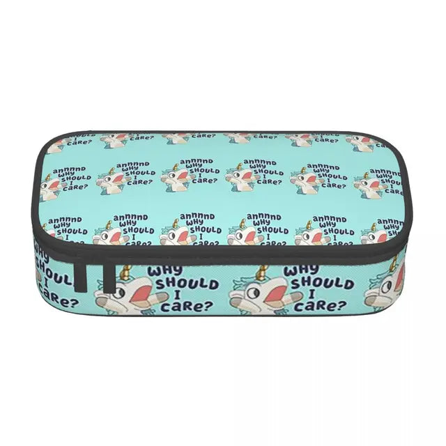 Unicorse Bluey Funny Pencil Case