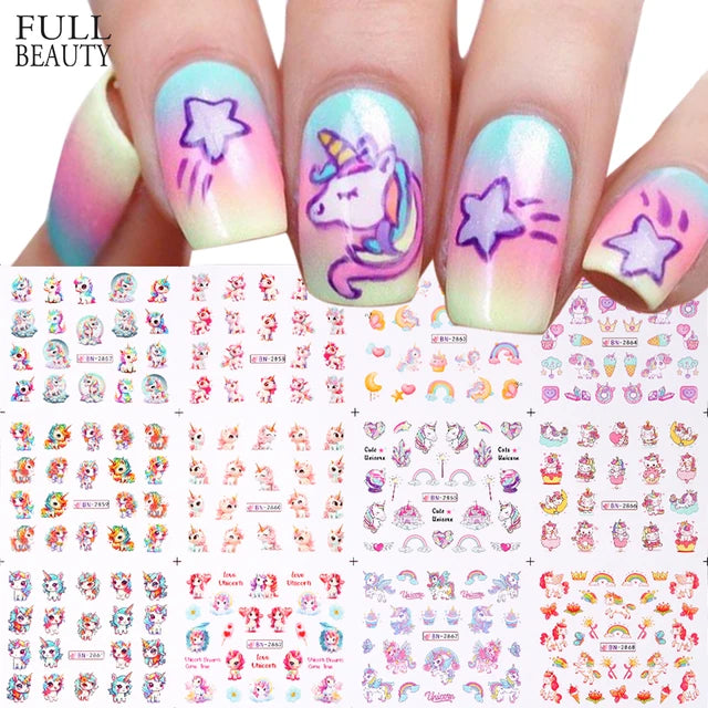 Magical Unicorn Nail Stickers