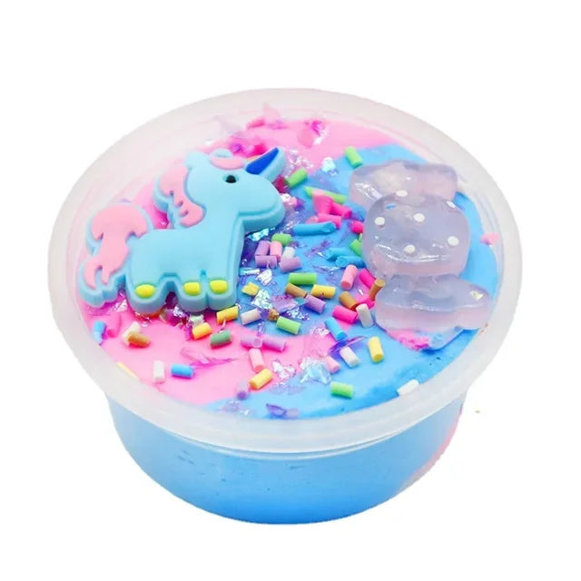 60ml Rainbow Unicorn Puff Slime