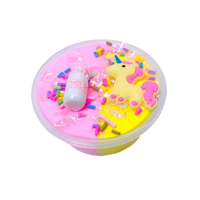 60ml Rainbow Unicorn Puff Slime