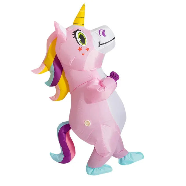 Purple Unicorn Inflatable Costume