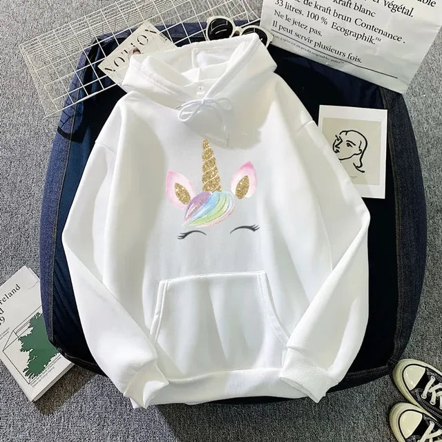 Women's Unicorn Print Hoodie