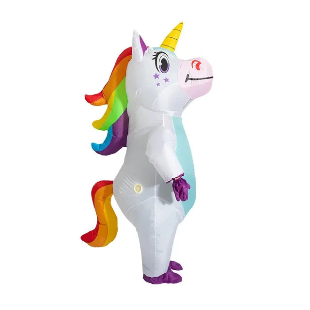 Purple Unicorn Inflatable Costume