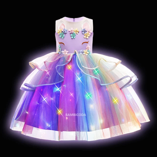 Glowing Unicorn Tutu Costume