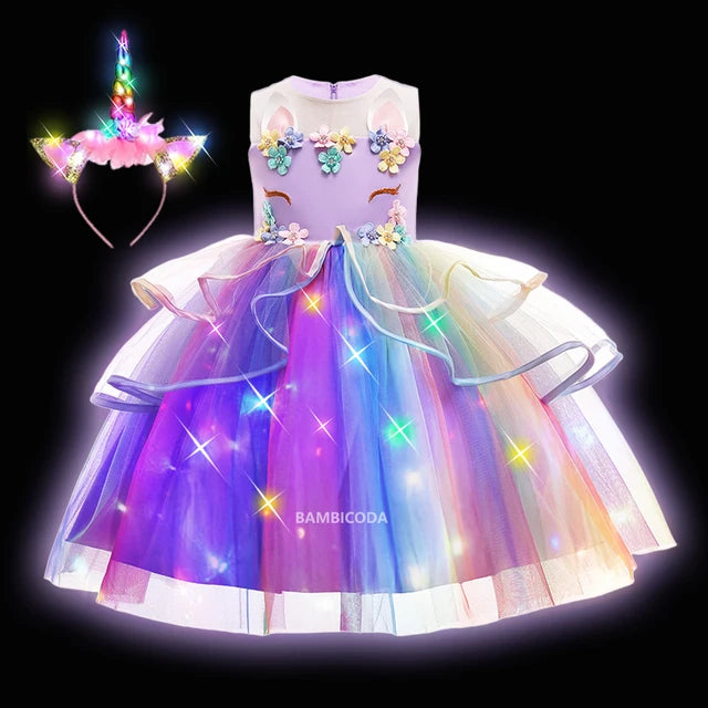 Glowing Unicorn Tutu Costume