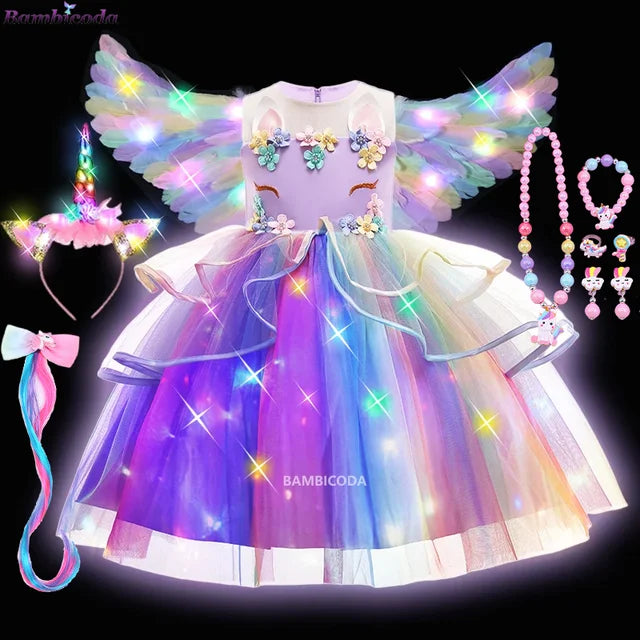 Glowing Unicorn Tutu Costume