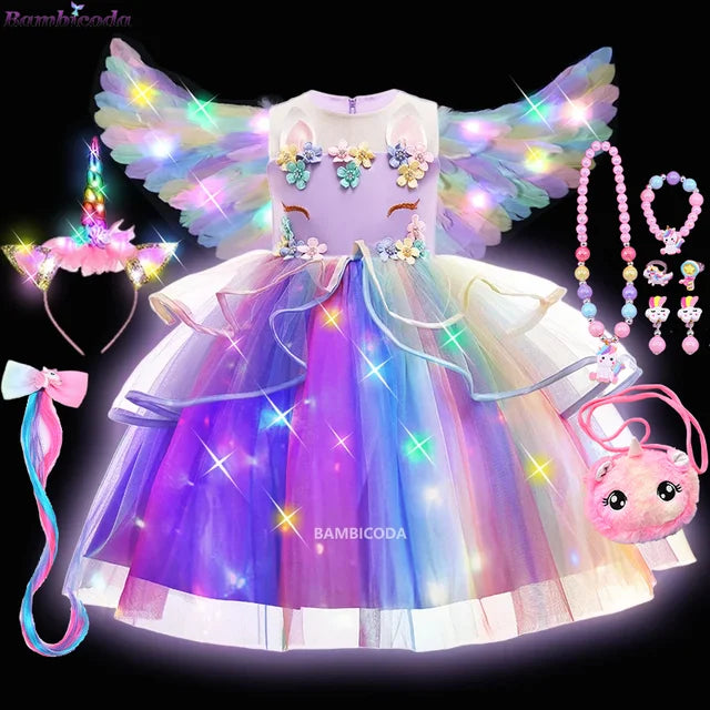 Glowing Unicorn Tutu Costume