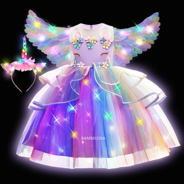 Glowing Unicorn Tutu Costume