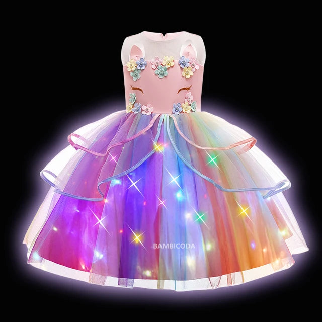 Glowing Unicorn Tutu Costume