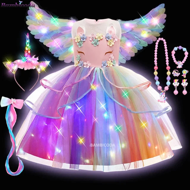 Glowing Unicorn Tutu Costume