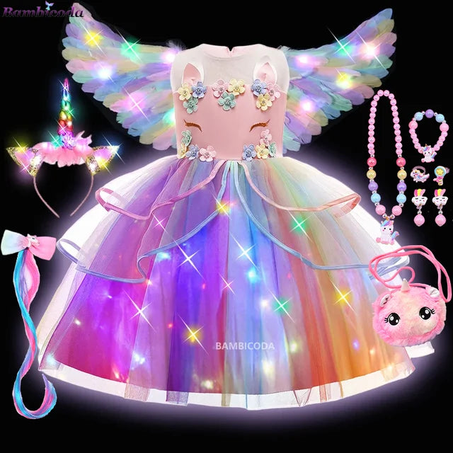 Glowing Unicorn Tutu Costume