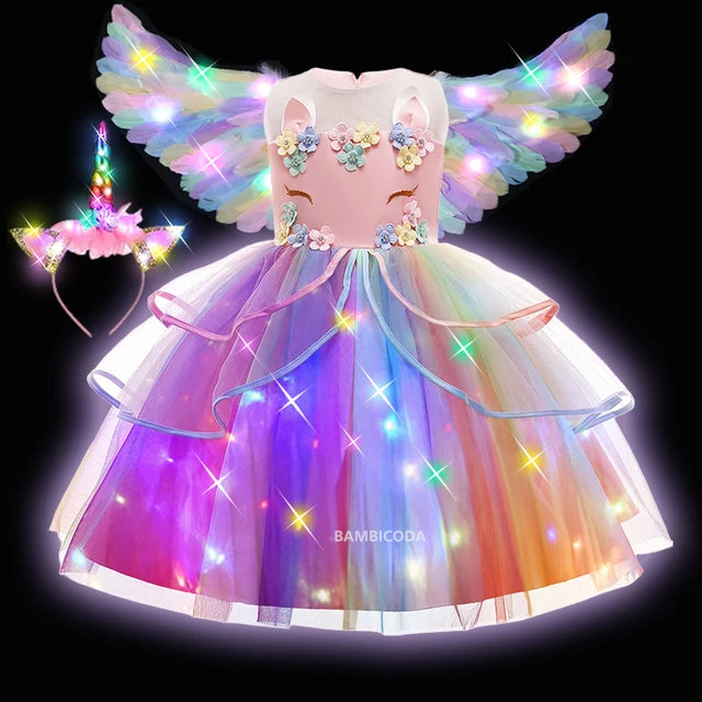 Glowing Unicorn Tutu Costume