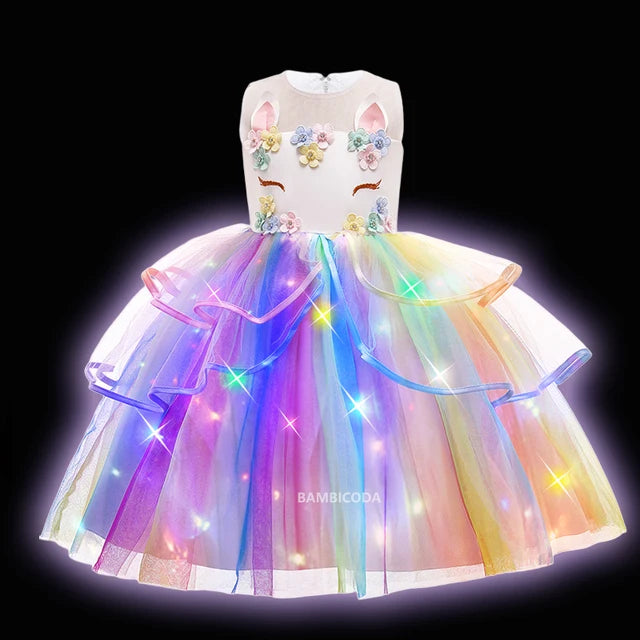 Glowing Unicorn Tutu Costume