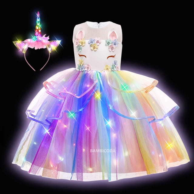 Glowing Unicorn Tutu Costume