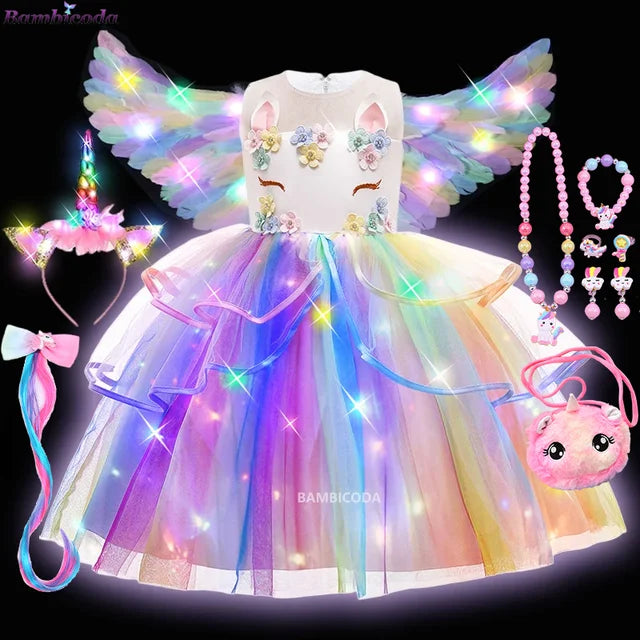 Glowing Unicorn Tutu Costume