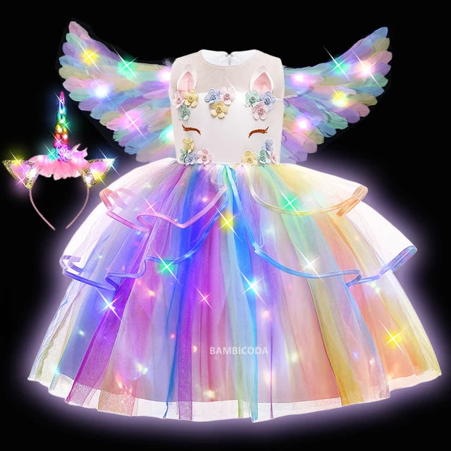 Glowing Unicorn Tutu Costume