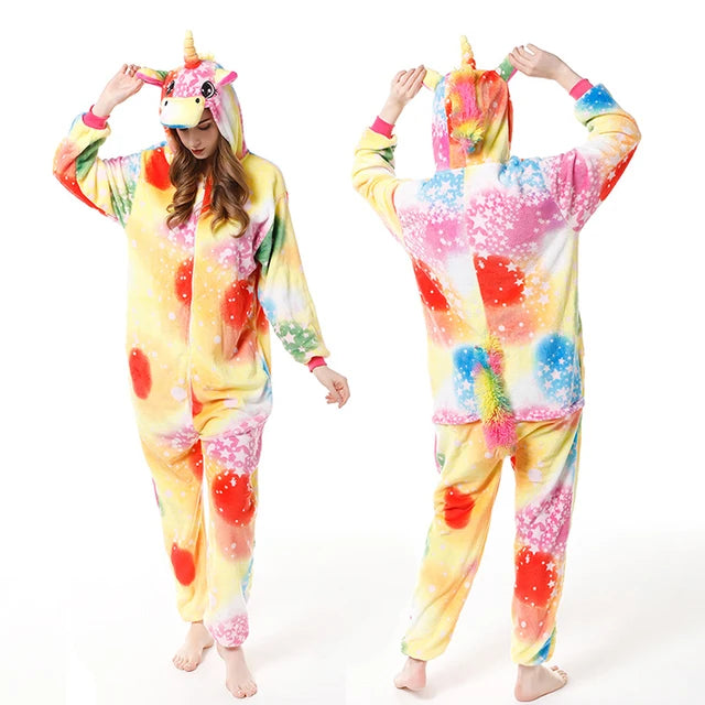 Adult Unicorn Onesie Glow in Dark pajamas and costumes