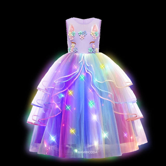 Glowing Unicorn Tutu Costume