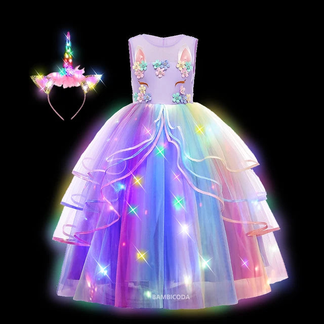 Glowing Unicorn Tutu Costume