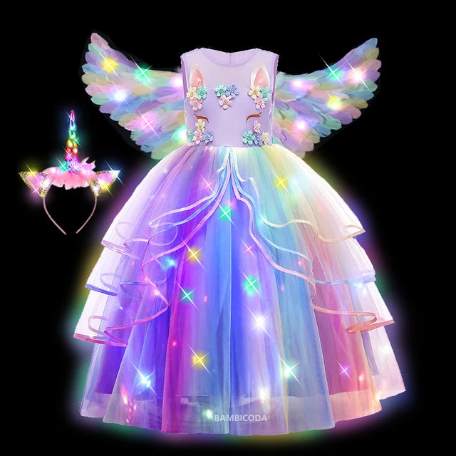 Glowing Unicorn Tutu Costume