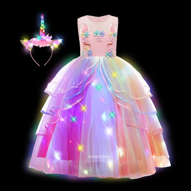 Glowing Unicorn Tutu Costume