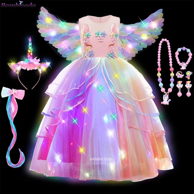 Glowing Unicorn Tutu Costume