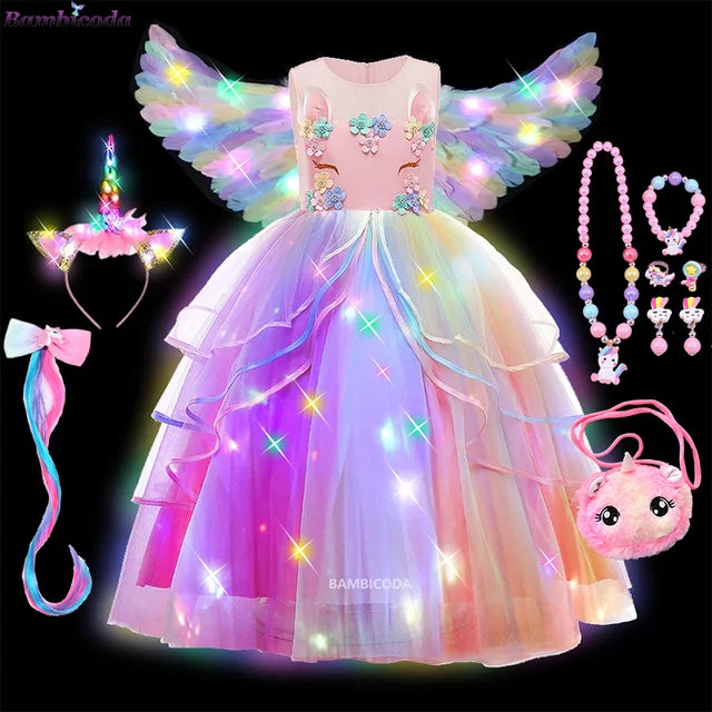 Glowing Unicorn Tutu Costume