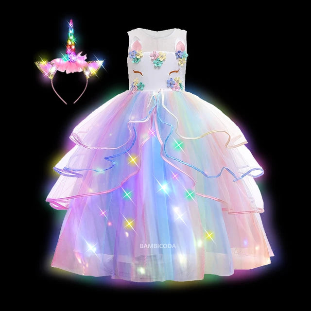 Glowing Unicorn Tutu Costume