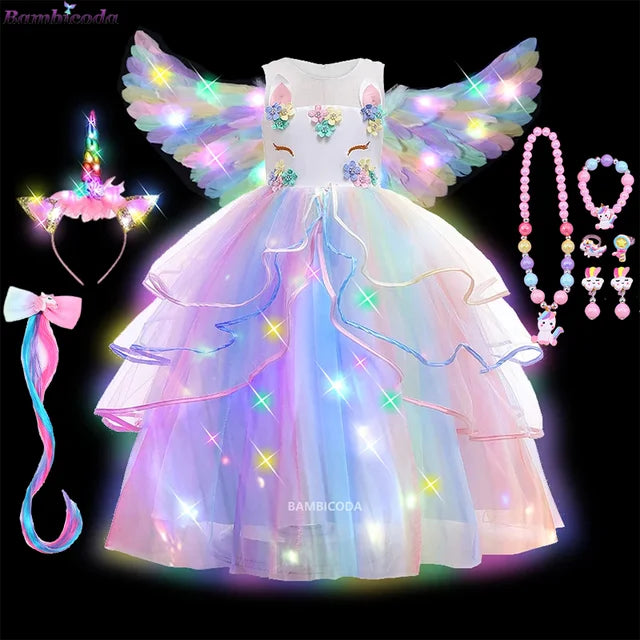 Glowing Unicorn Tutu Costume