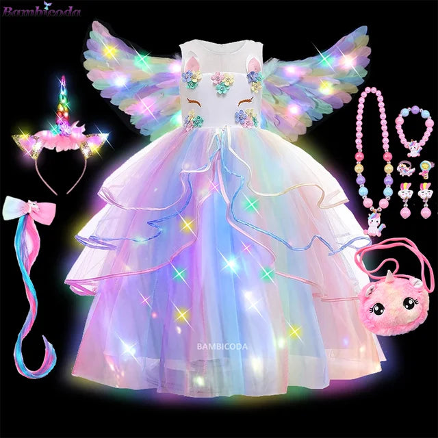 Glowing Unicorn Tutu Costume