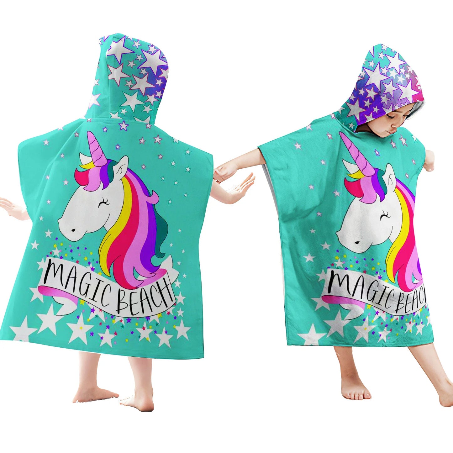 "Magic Beach" Unicorn Towel Poncho