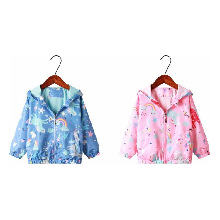 Rainbow Cloud Unicorn Windbreaker Jacket