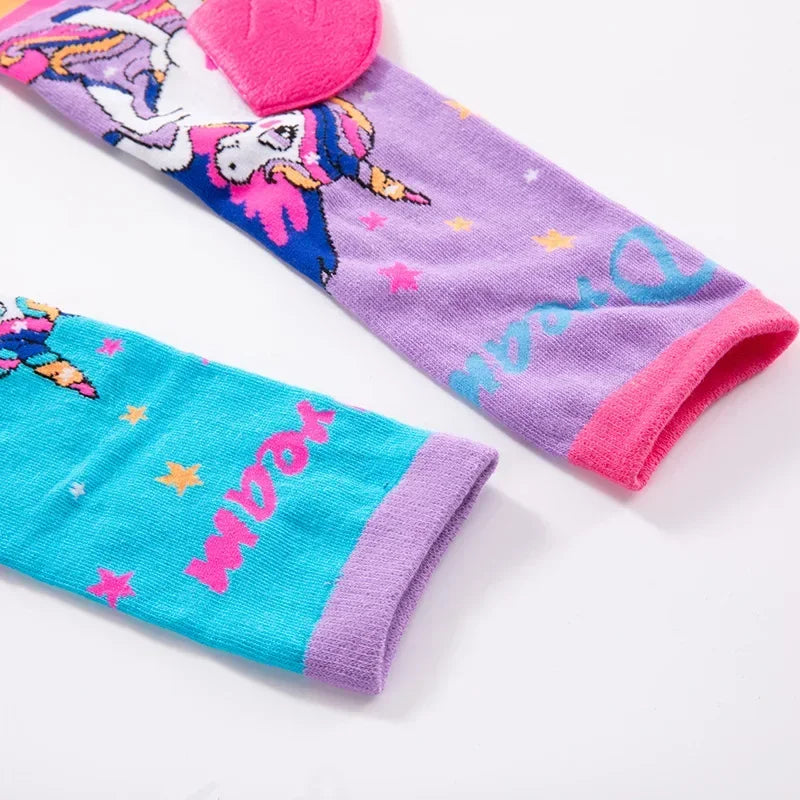 Colorful Unicorn Wings Socks