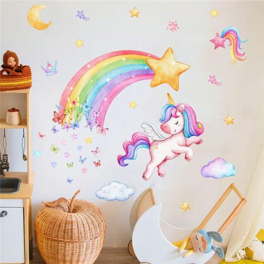 Shine In The Dark Unicorn Wall Stickers