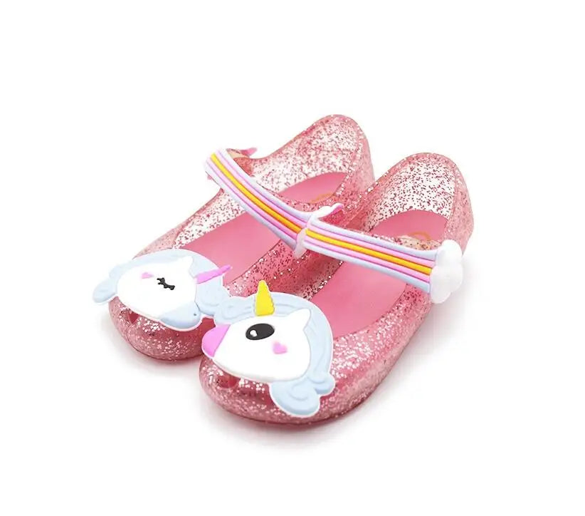 Cute Unicorn Jelly Sandals