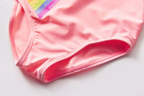 2~8Year Girls Rainbow Sequins Swimsuit