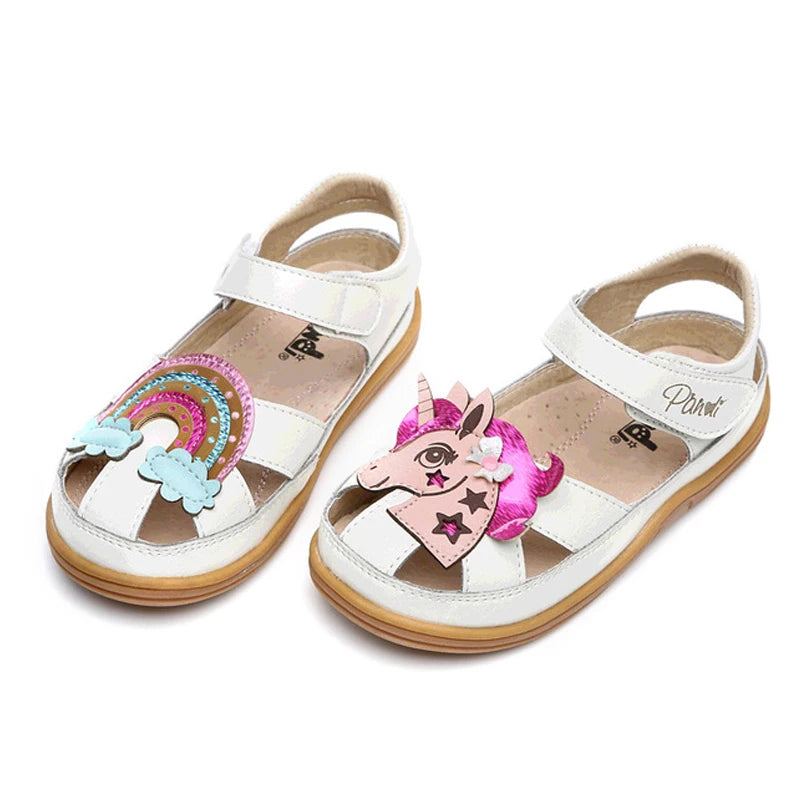 Girls Pastel Dressy Unicorn Sandals