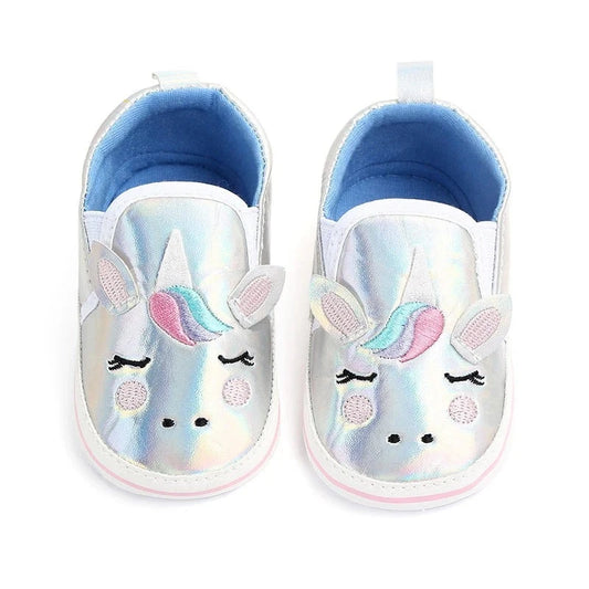 Infant and Baby Shiny Unicorn Shoes