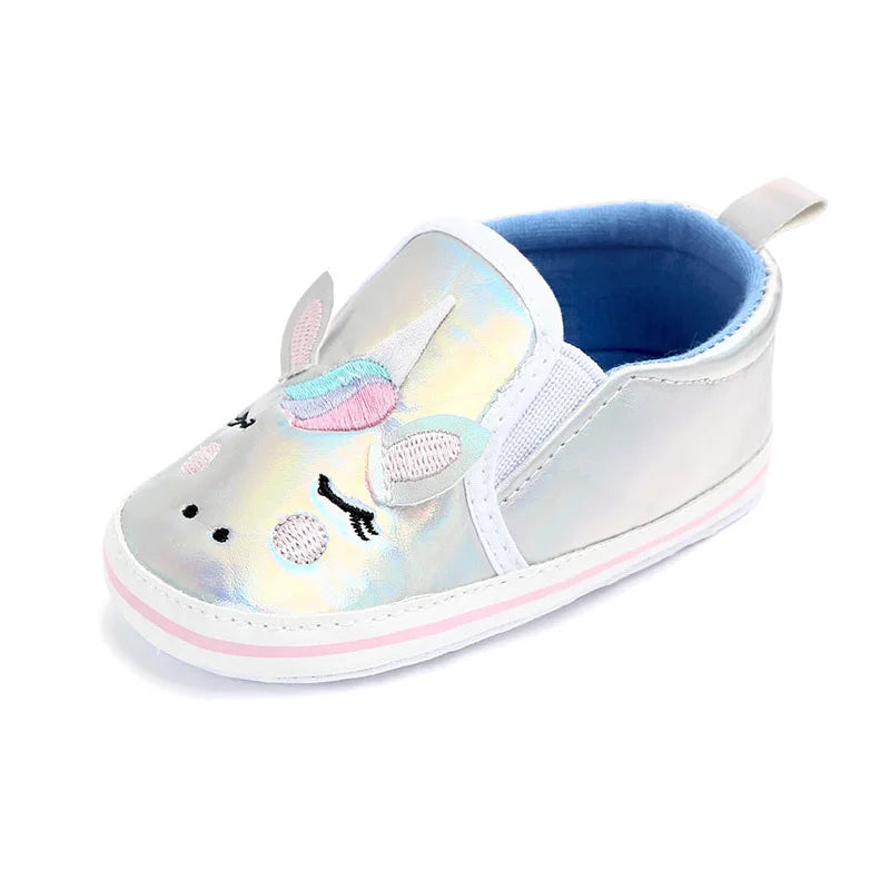 Infant and Baby Shiny Unicorn Shoes