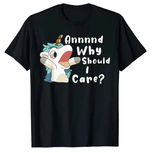 Funny Bluey Unicorn Puppet Shirt Kids and Adult Size